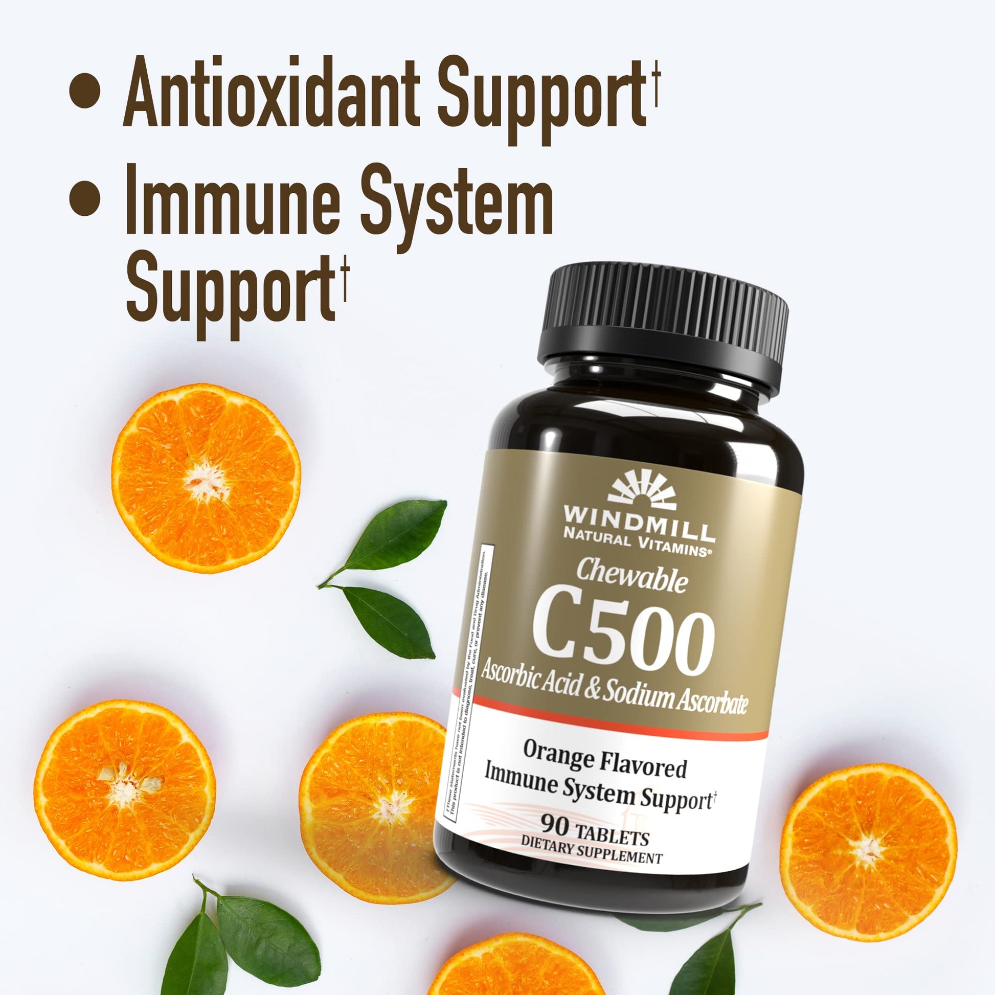 Cápsulas y tabletas vitamina C Windmill para apoyo del sistema inmune