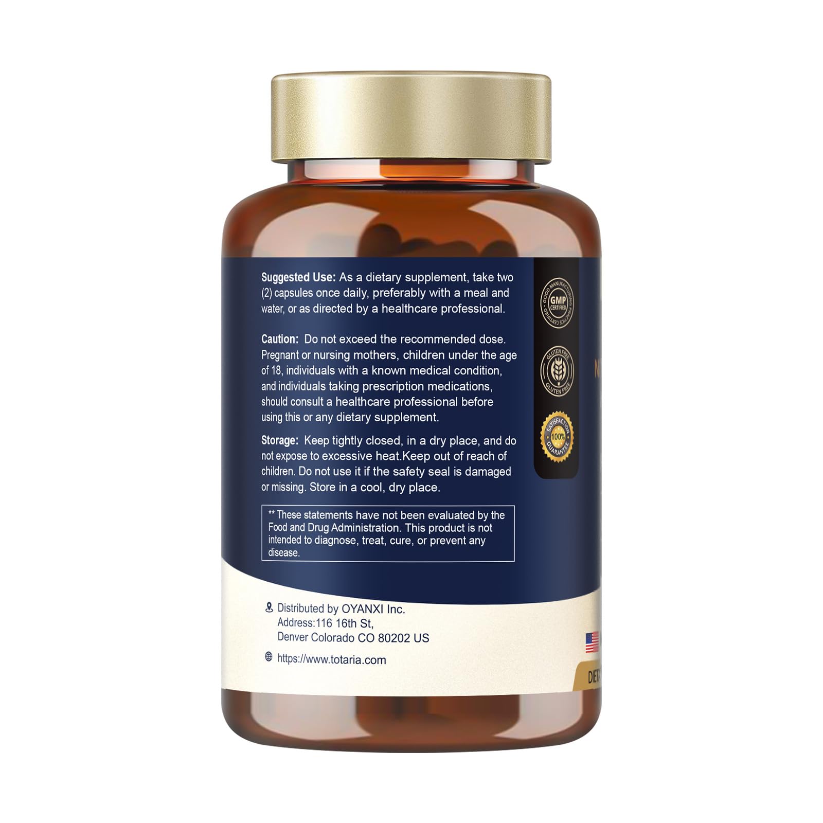 Cápsulas Totaria NMNH para salud celular y energía