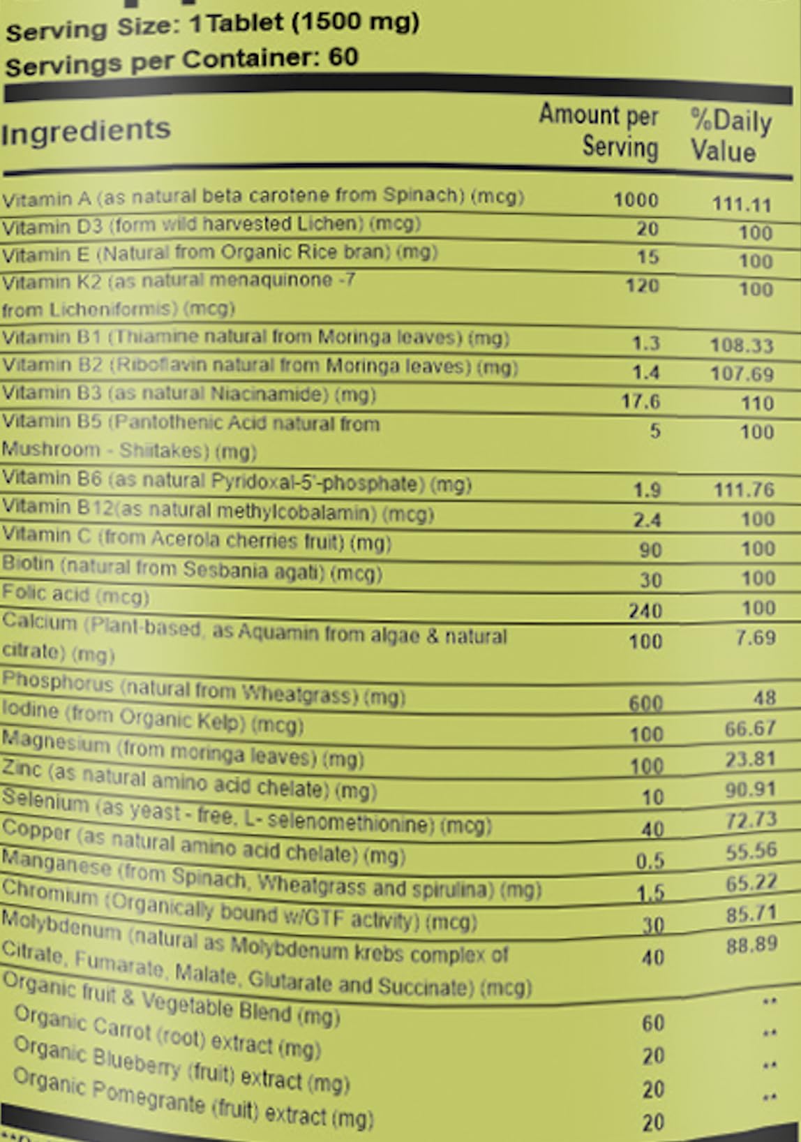 Cápsulas de Triple Ginseng Pure Nutrition