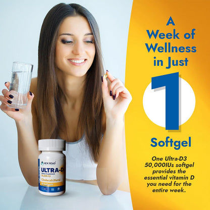 Cápsulas ULTRA-D3 vitamina D para salud ósea y sistema inmune