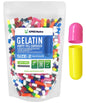 Paquete de cápsulas vacías de gelativa tamaño 2 multicolor