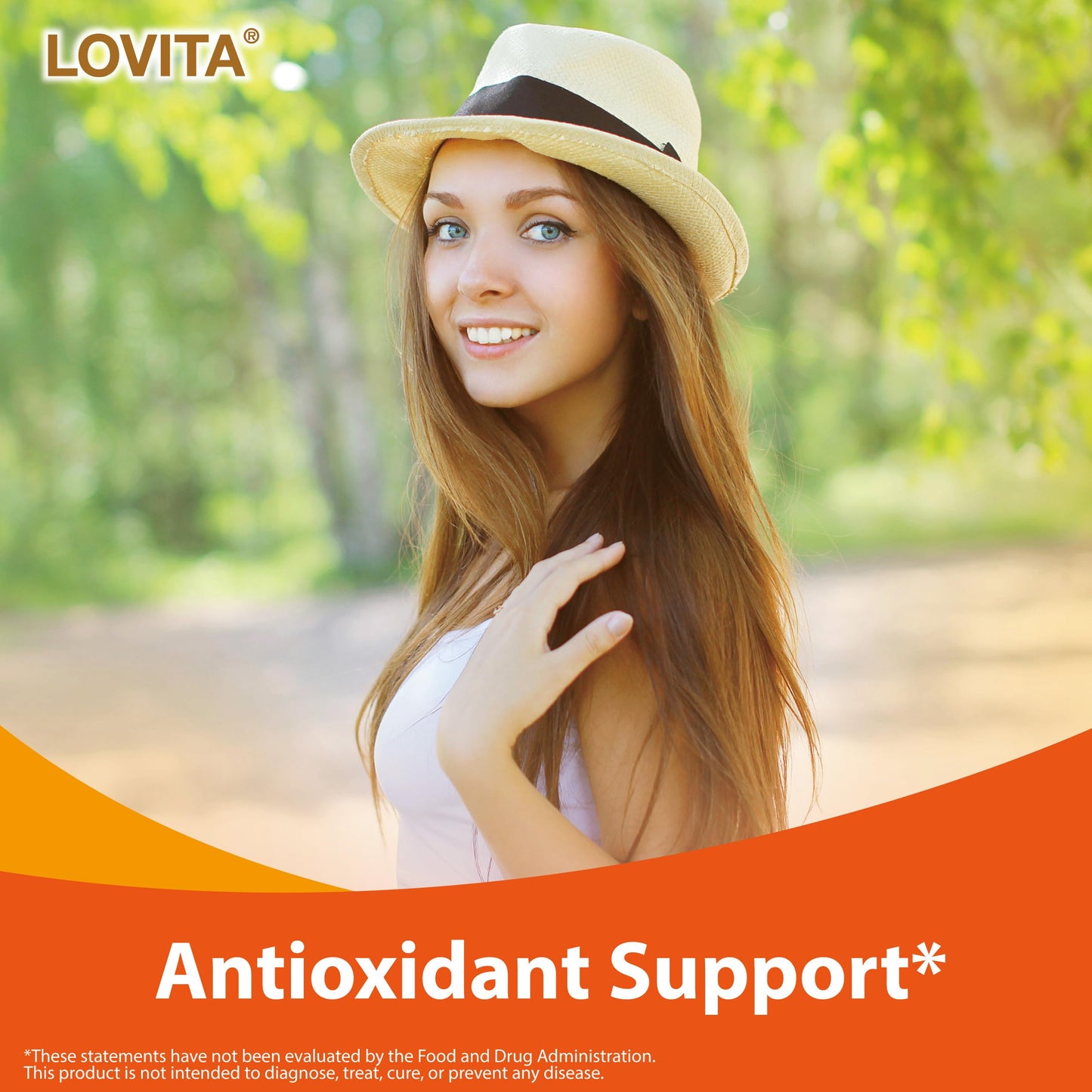 Capsulas veganas Lovita Vitamina E para apoyo inmunológico y antioxidante