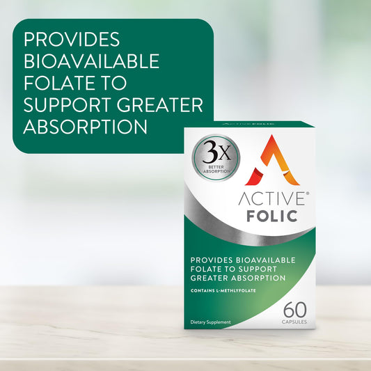 Cápsulas veganas ácido fólico Active Folic para embarazo