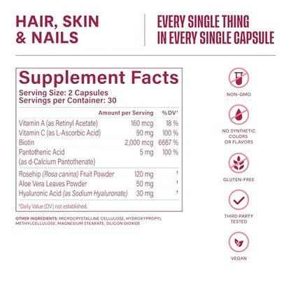cápsulas veganas para cabello y piel suave