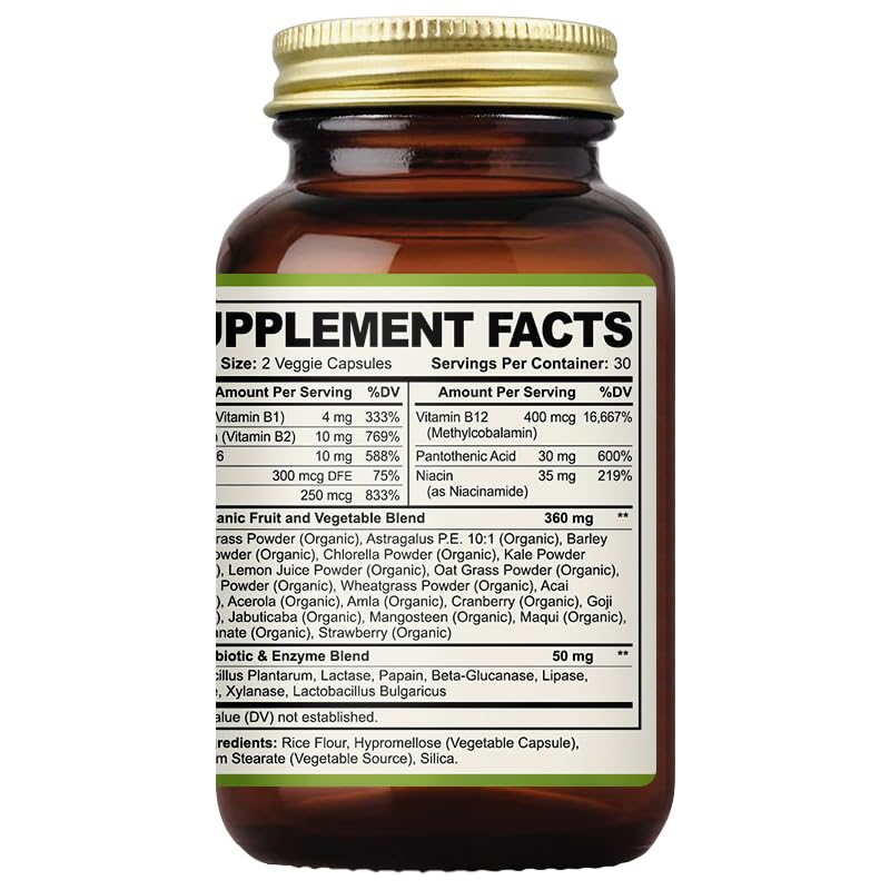 Cápsulas veganas complejo vitamina B oppuland envase