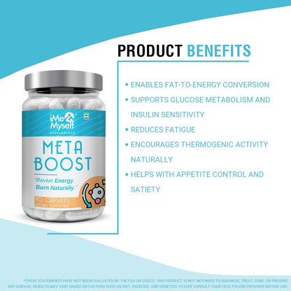 Capsulas veganas iMeMyself Meta Boost para rutina diaria