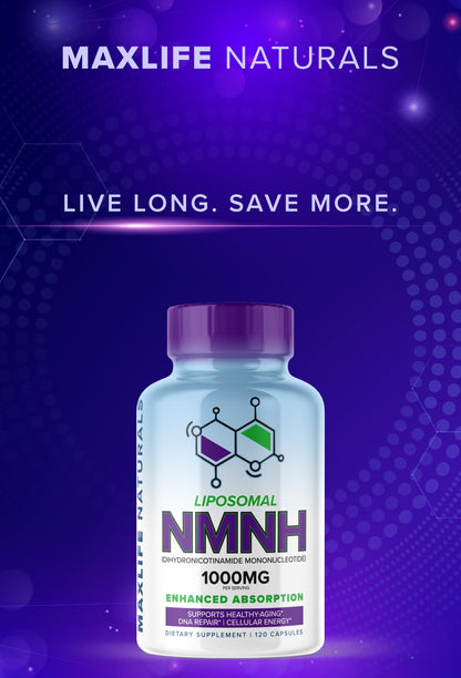 Cápsulas veganas liposomales para energía y reparación celular NMNH