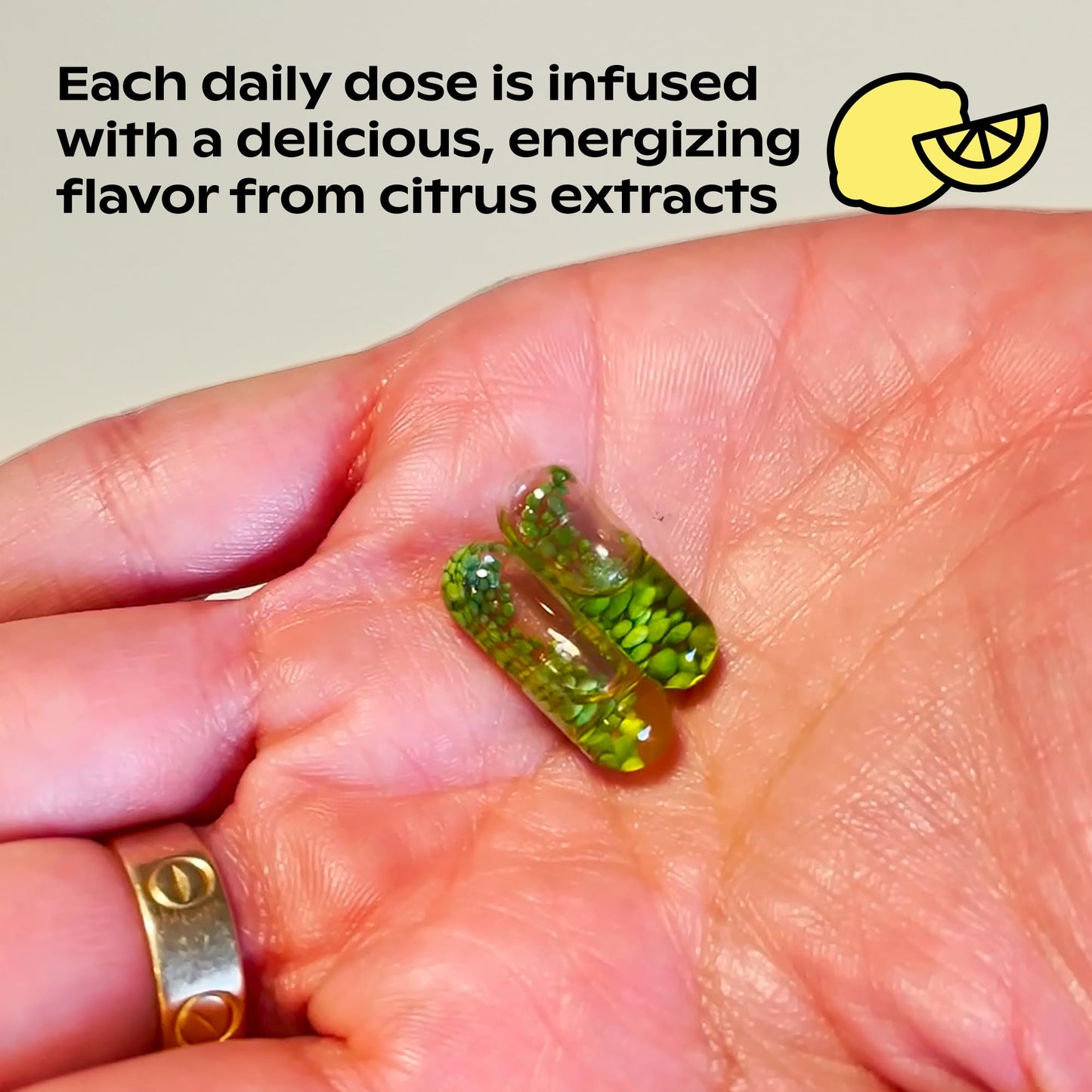 cápsulas veganas wholier con sabor a cítricos
