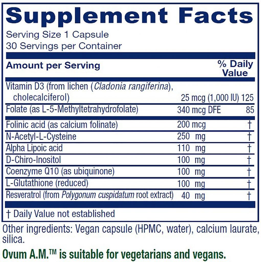 Cápsulas veganas para soporte ovular y salud femenina