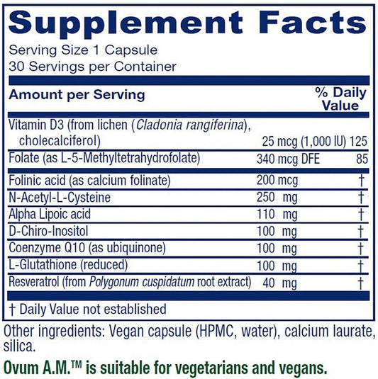 Cápsulas veganas para soporte ovular y salud femenina