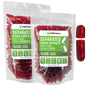Cápsulas Veganas Tamaño 00 Separadas Rojo Transparente