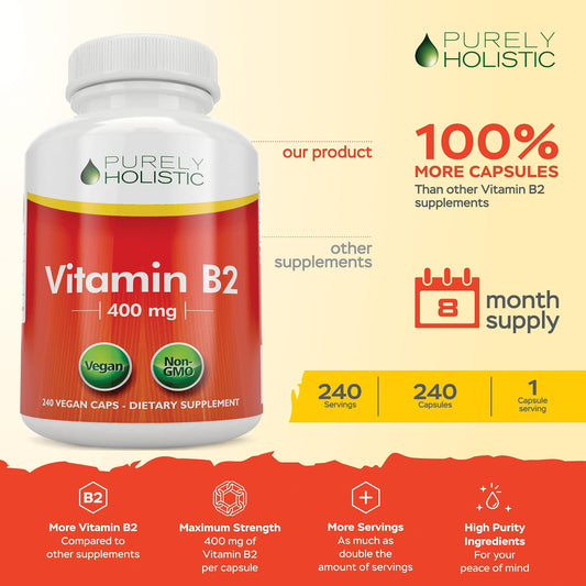 Cápsulas veganas vitamina b2 y magnesio