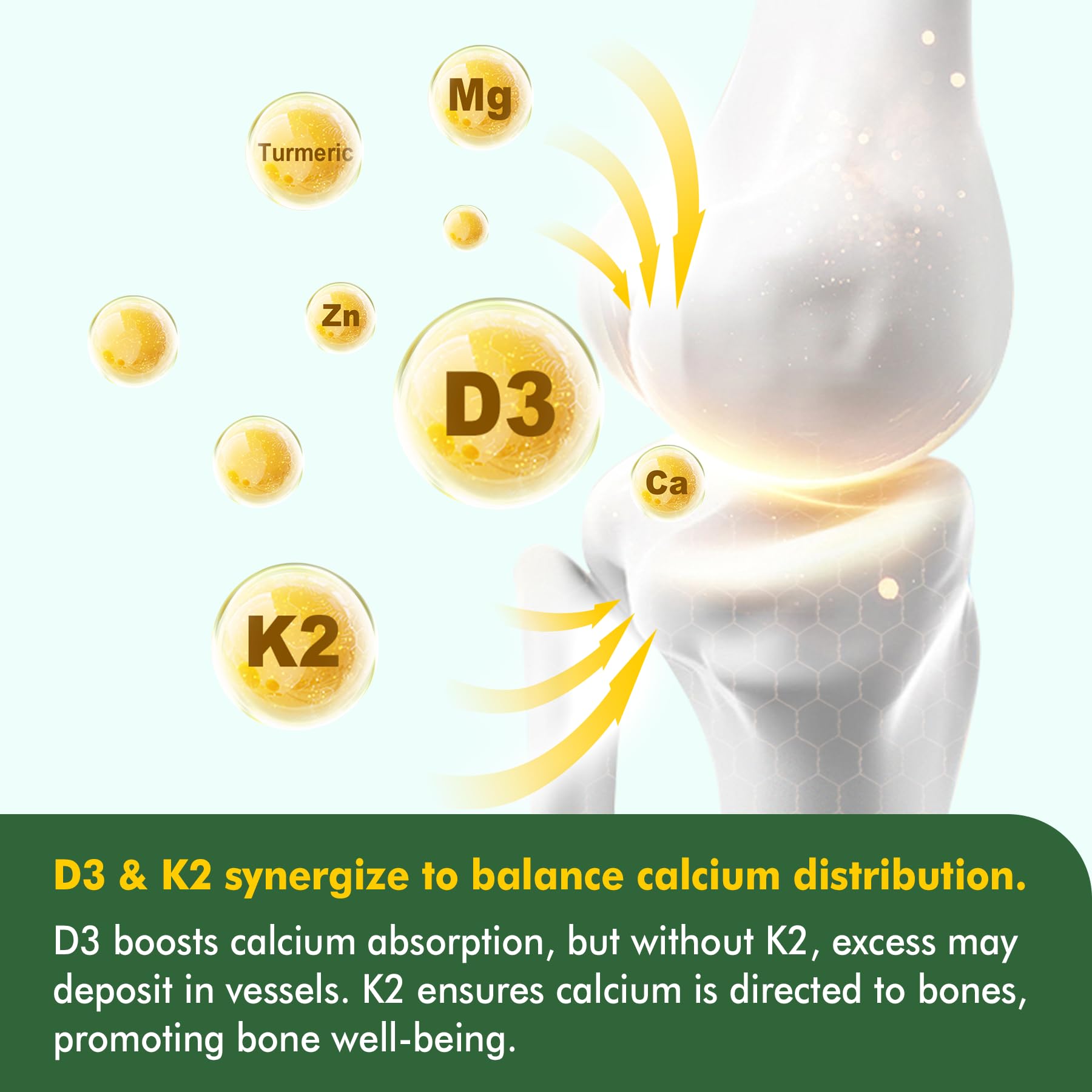 Cápsulas veganas Vitamina D3 K2 MK-7 LILICARE