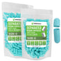 Paquete de cápsulas veganas tamaño 0 color aqua