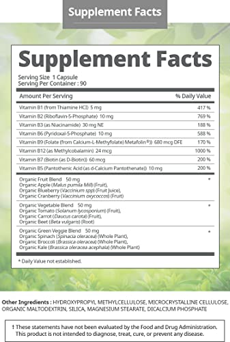 Cápsulas vegetales Atomy vitaminas b