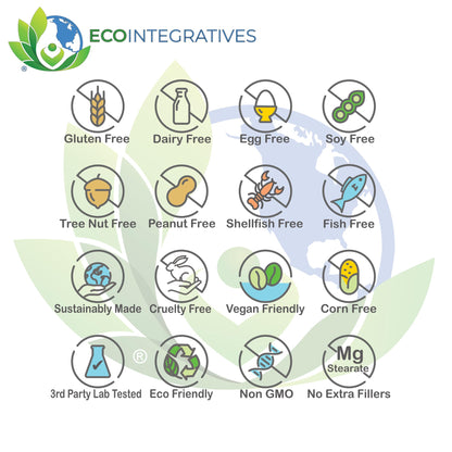 Cápsulas vegetales de B6 activo EcoIntegratives.