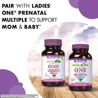 Cápsulas vegetales BlueBonnet Early Promise DHA prenatal