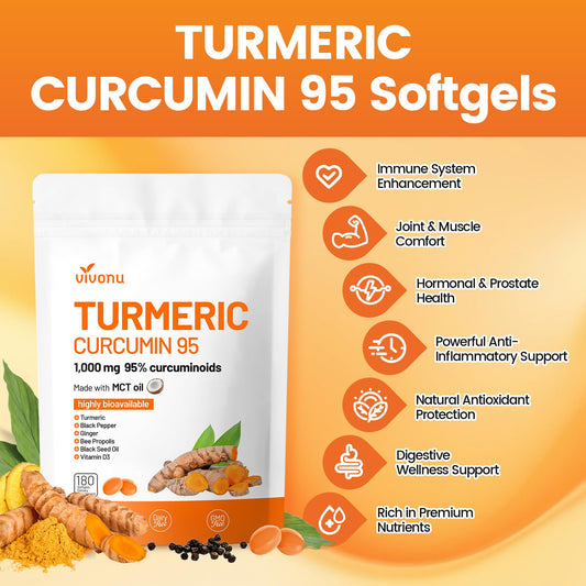 Primer plano de cápsulas vegetales de cúrcuma curcumina VivoNu