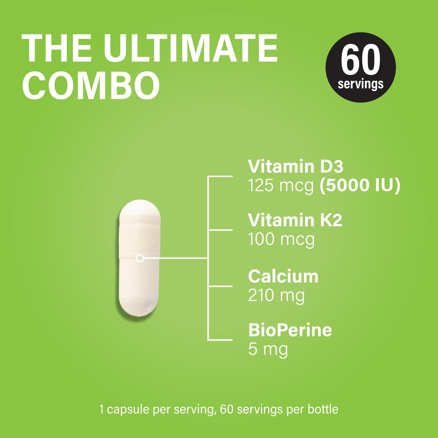 Cápsulas vegetales D3 K2 Noophoric sin gluten
