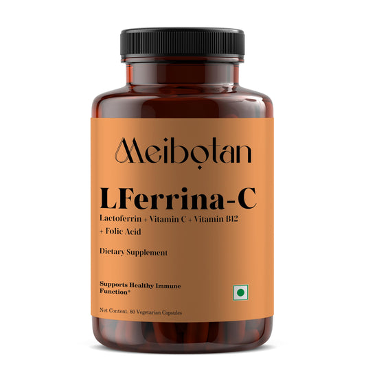 Cápsulas vegetales lactoferrina vitamina c MEIBOTAN