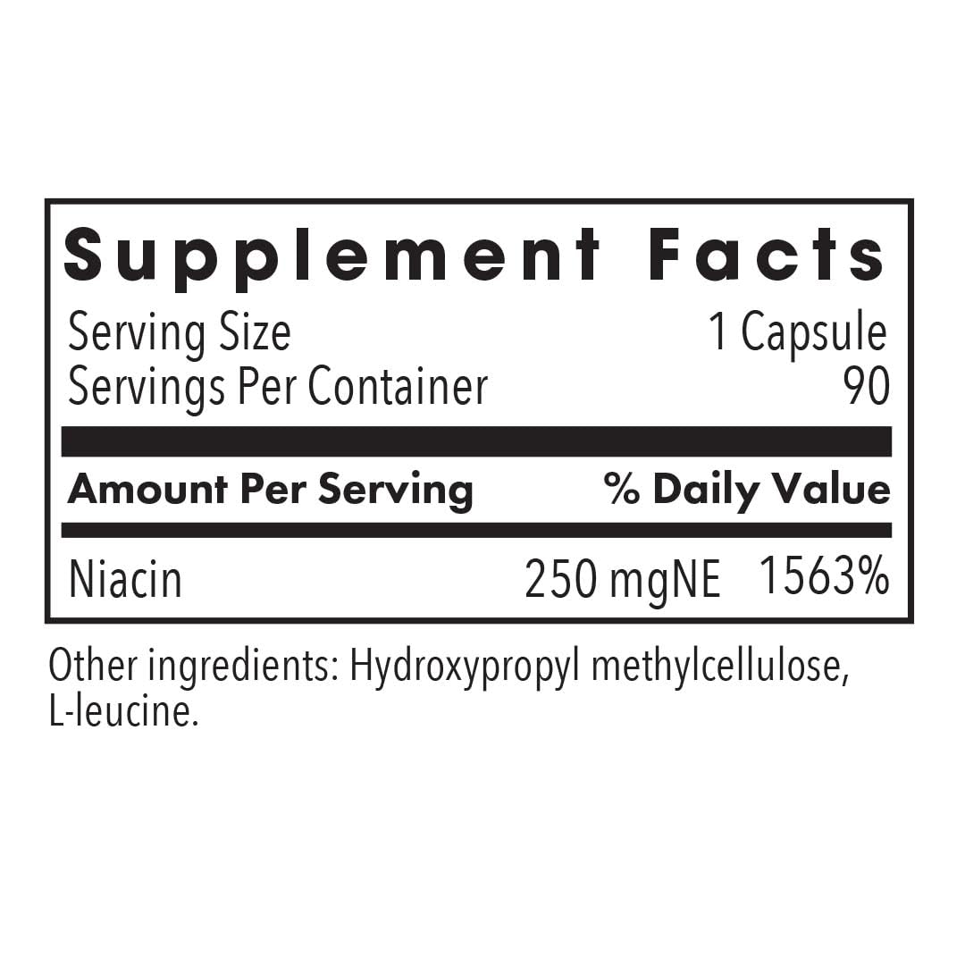 Cápsulas vegetales niacina vitamina B3 NAD suplemento salud