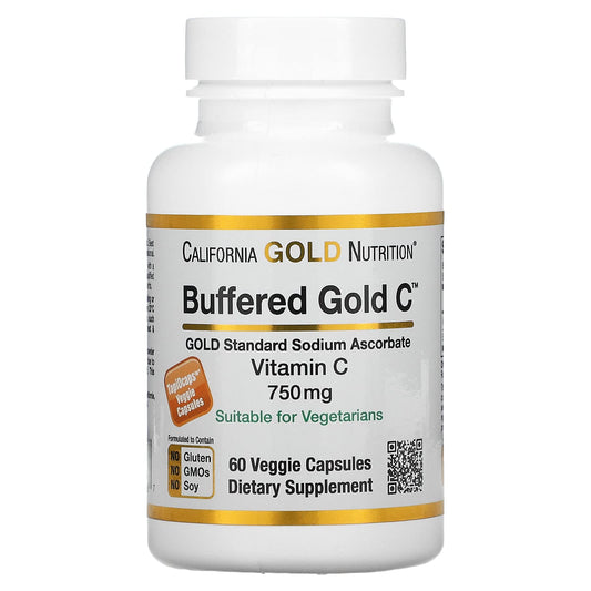 Cápsulas vegetales vitamina C no ácida California Gold