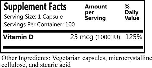 Cápsulas vegetales de vitamina D3 1000 UI Daily Manufacturing