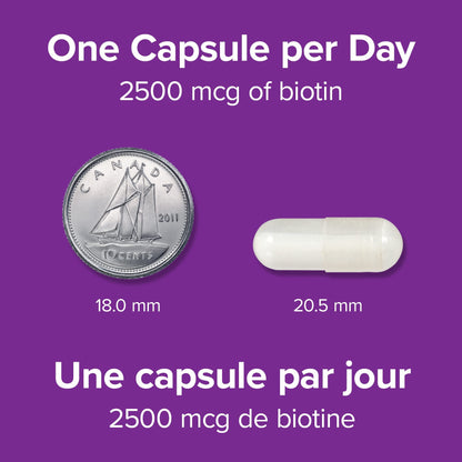 Cápsulas vegetarianas biotina Webber Naturals