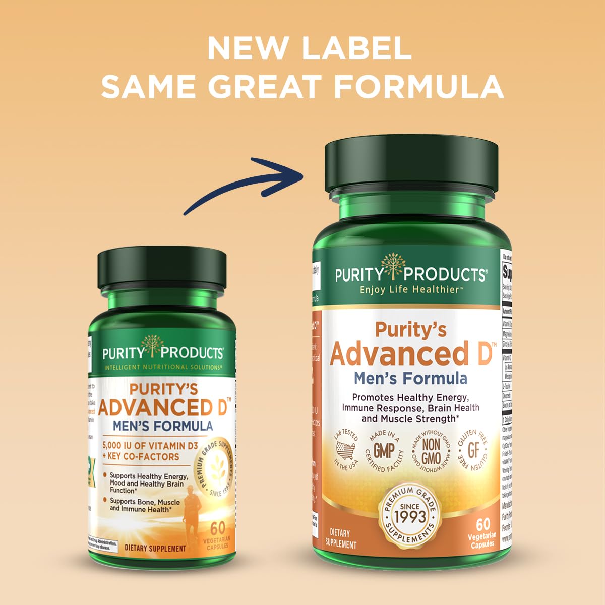 Cápsulas vegetarianas Purity Products vitamina d avanzada