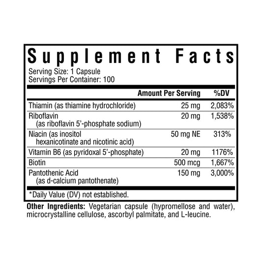 Cápsulas vegetarianas Seeking Health B-Minus vitamina B