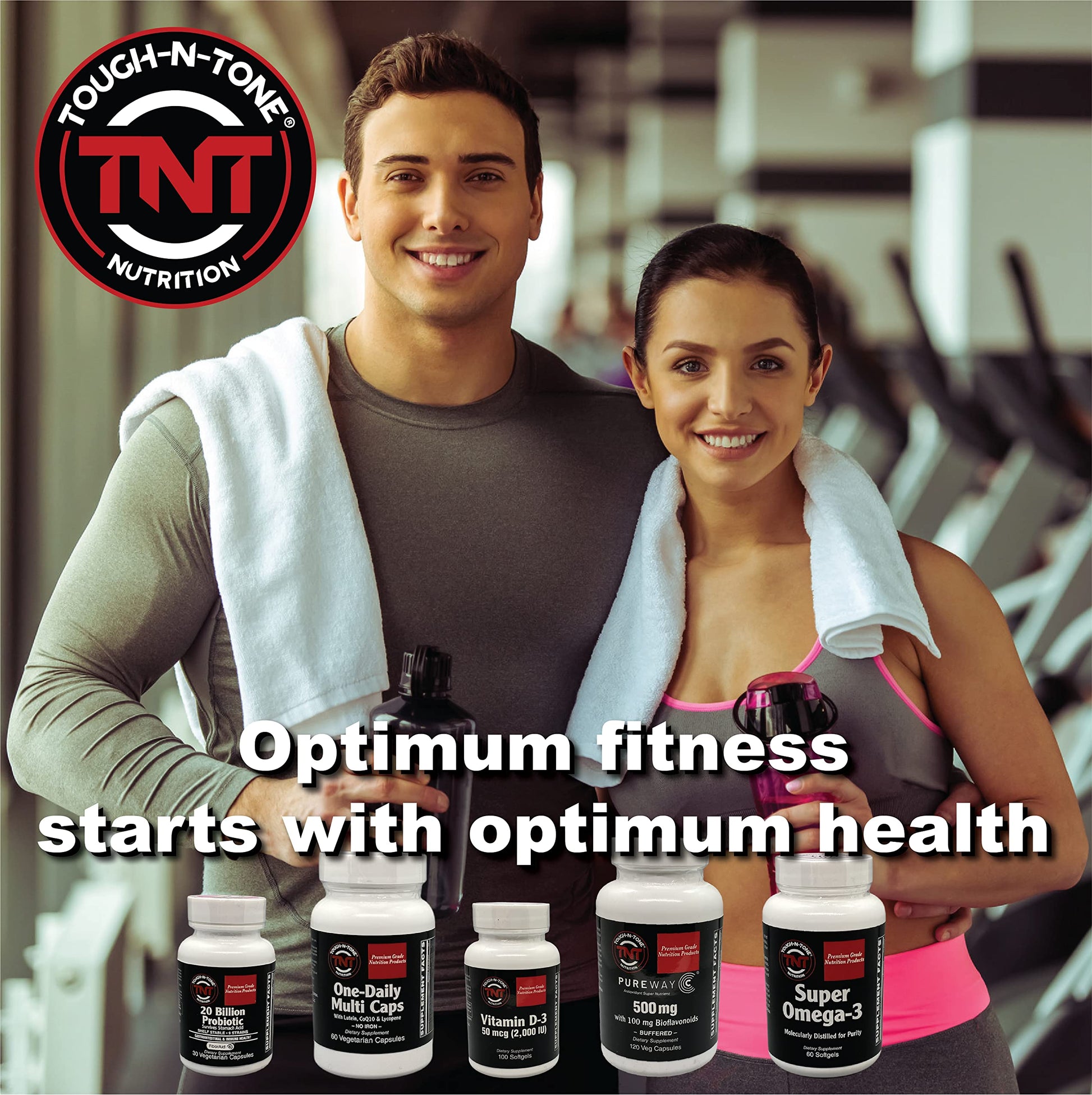 Cápsulas vegetarianas Vitamina C TOUGH-N-TONE con bioflavonoides