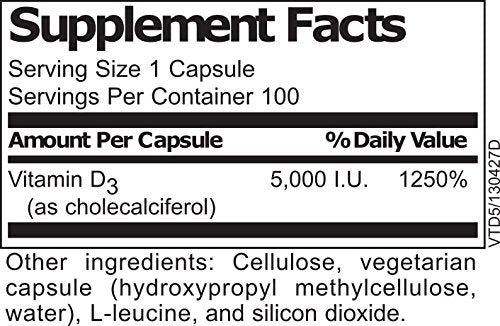 Cápsulas vegetarianas Vitamina D3 alta potencia Adaptogen Research