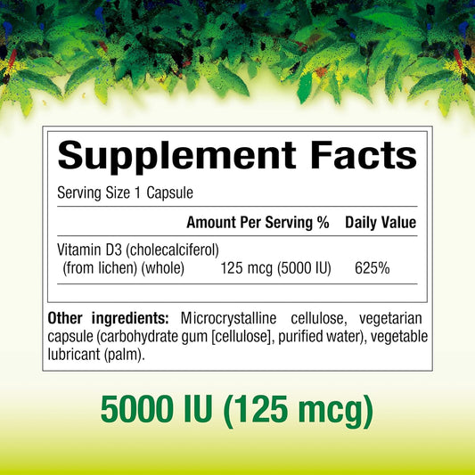 Cápsulas vegetarianas vitamina d3 natural factors