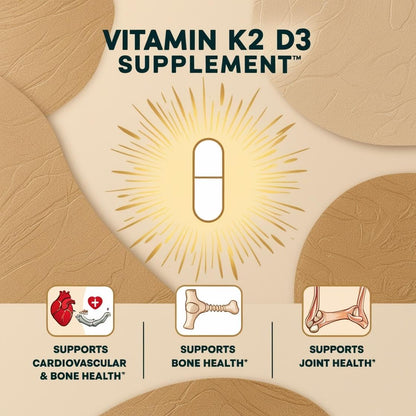 Cápsulas Vitamin K2-D3 Purely Vital suplemento vegan sin gluten