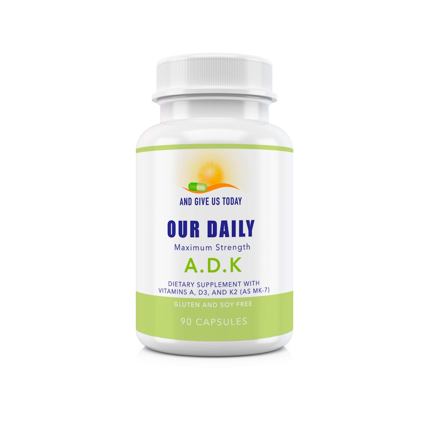 Cápsulas de vitamina ADK Our Daily Vites para sistema inmunológico