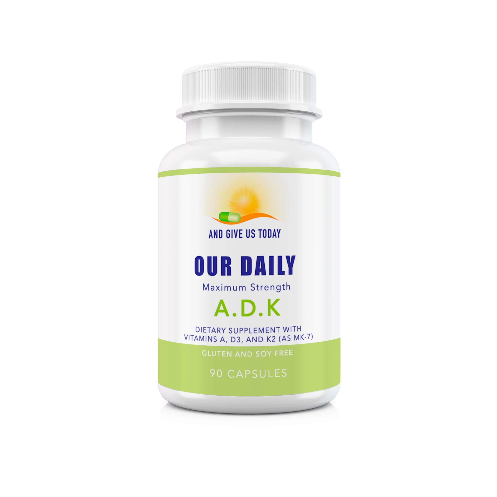 Cápsulas de vitamina ADK Our Daily Vites para sistema inmunológico