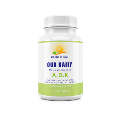 Cápsulas de vitamina ADK Our Daily Vites para sistema inmunológico