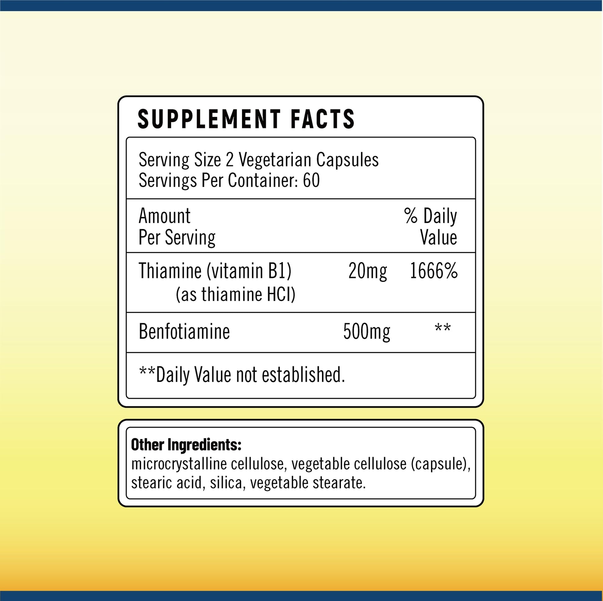Cápsulas vitamina B1 sin gluten