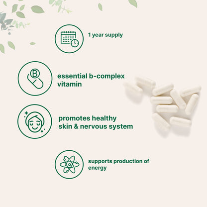 Cápsulas de vitamina B5 Micro Ingredients detalle