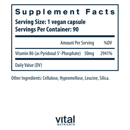 Cápsulas vitamina b6 para metabolismo y salud menstrual