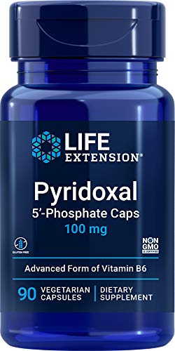 Cápsulas vitamina b6 p5p Life Extension frasco