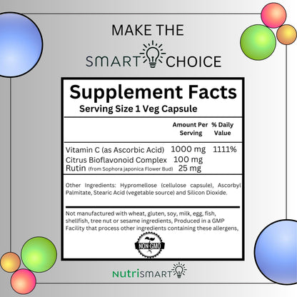 Cápsulas de vitamina c para consumo diario y sistema inmune