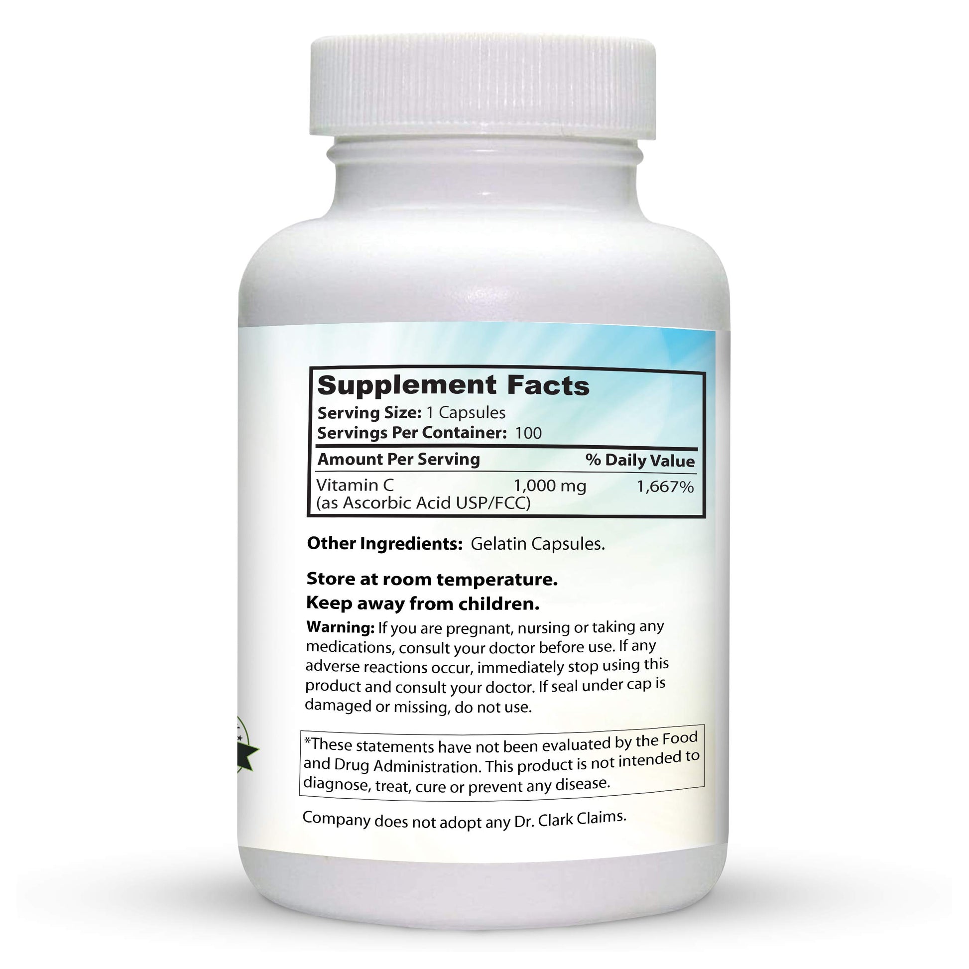 Cápsulas vitamina C Dr Clark apoyo tejido y sistema inmunológico