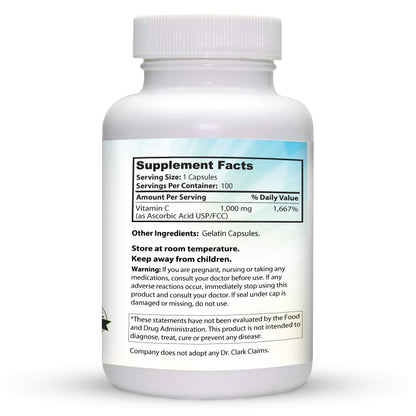 Cápsulas vitamina C Dr Clark apoyo tejido y sistema inmunológico