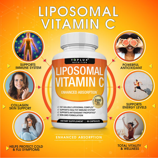 Cápsulas vitamina C liposomal alta absorción Toplux