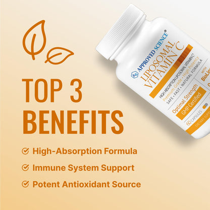 Cápsulas de vitamina c liposomal Approved Science