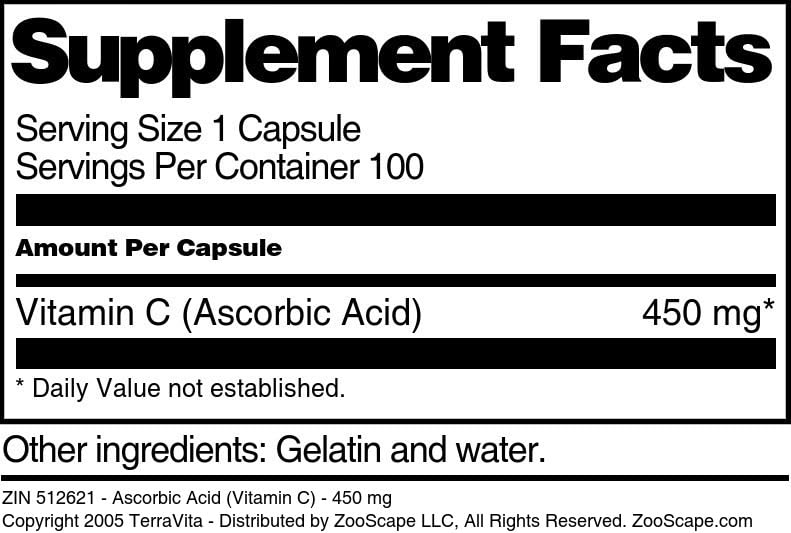 Cápsulas vitamina c pureza TerraVita paquete doble