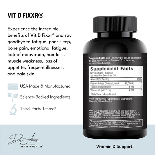Cápsulas de vitamina D Fixxr alta potencia en manos