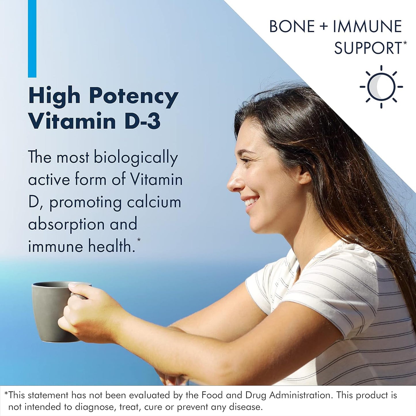 Cápsulas de vitamina D3 10,000 UI Metabolic Maintenance sin rellenos