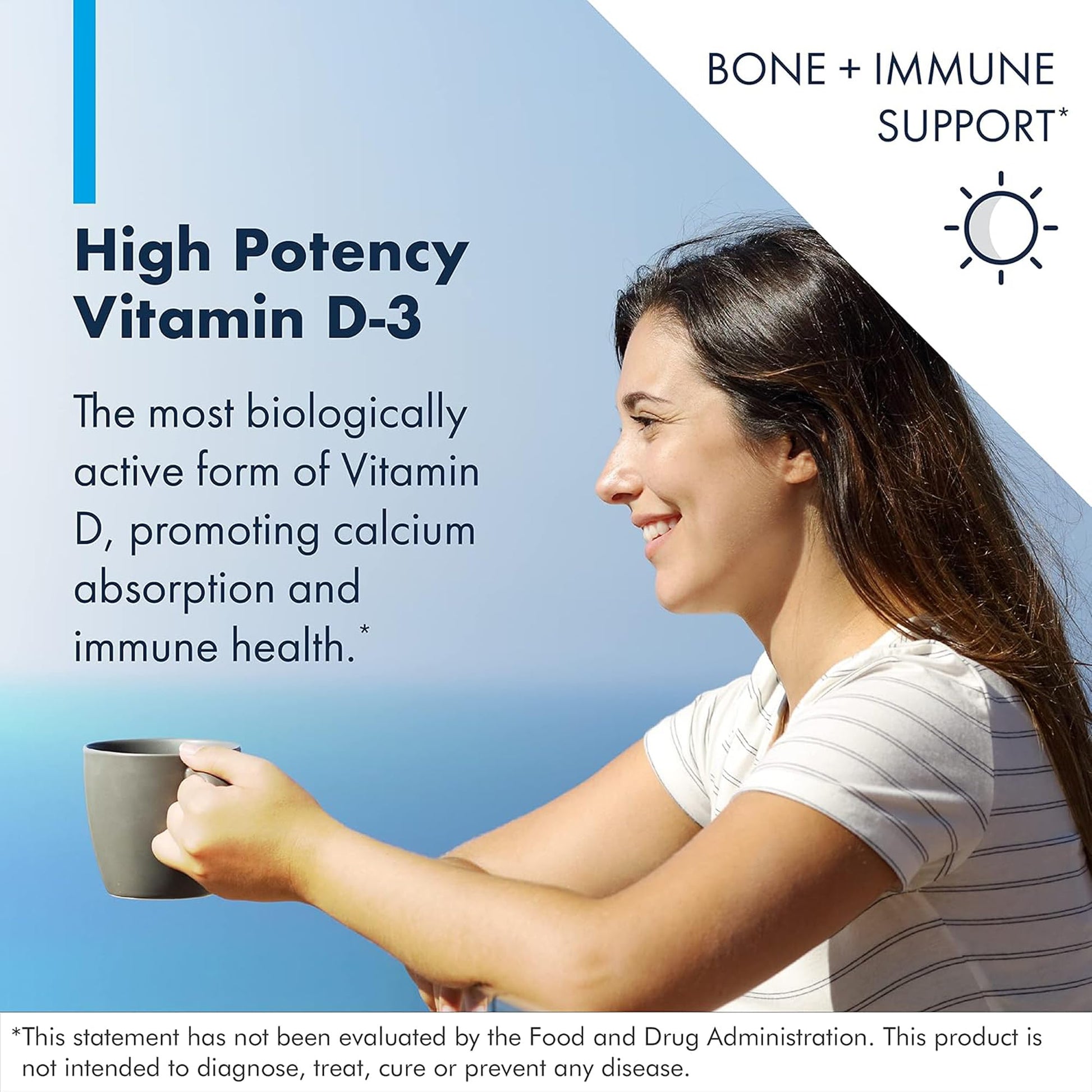 Cápsulas de vitamina D3 10,000 UI Metabolic Maintenance sin rellenos